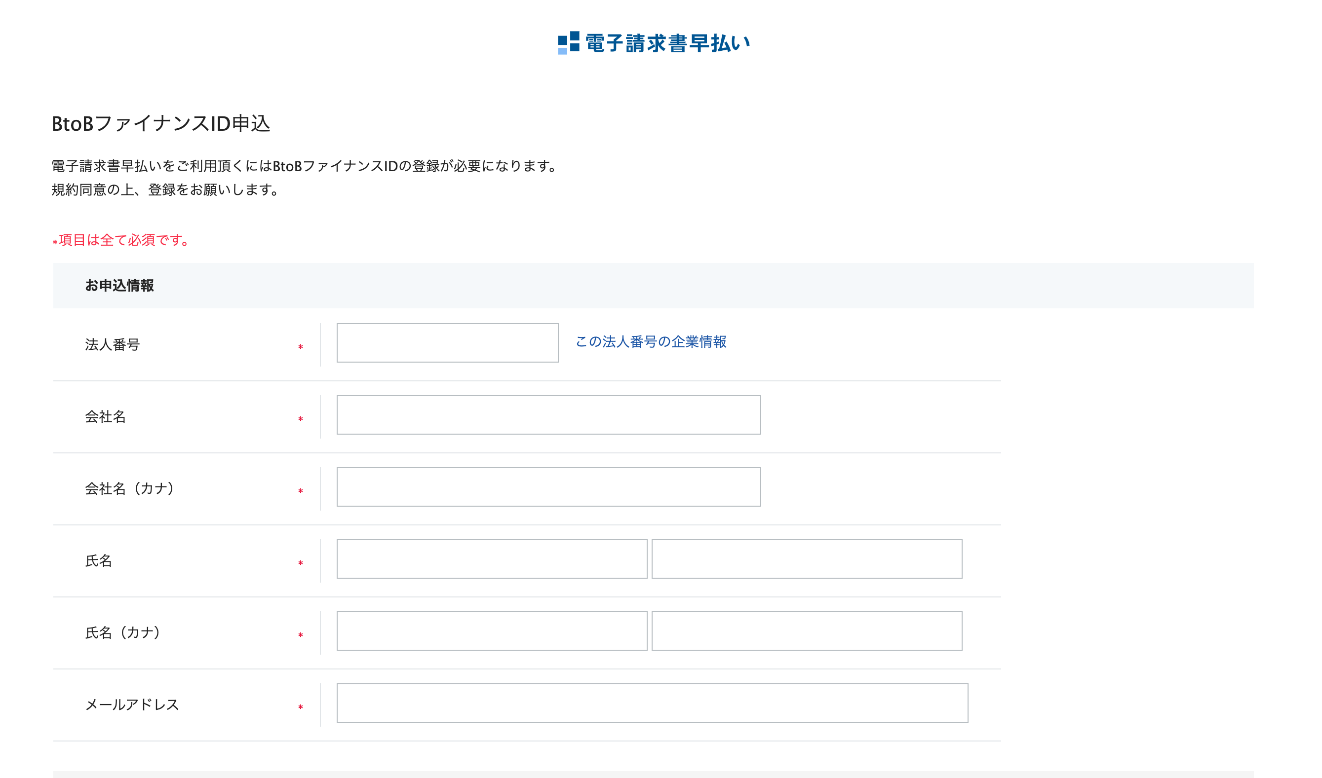 電子請求書早払い